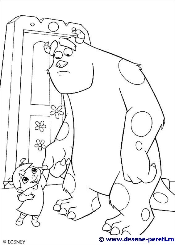 monsters inc desene colorat